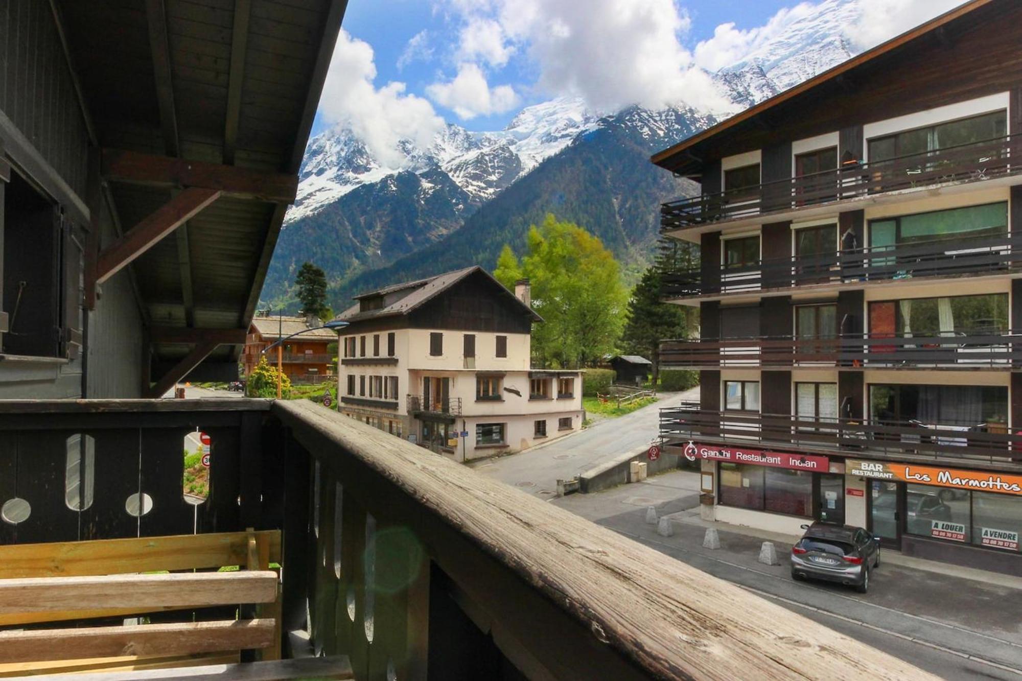 Les Dryades - Renove - Balcon Avec Vue Mt Blanc Les Houches Exterior foto